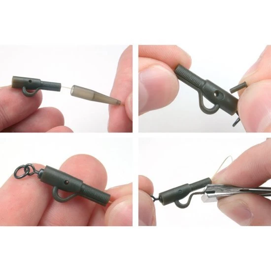 Pack Clips Plomb Carp Spirit Weed Green - 10 Pièces – Image 3