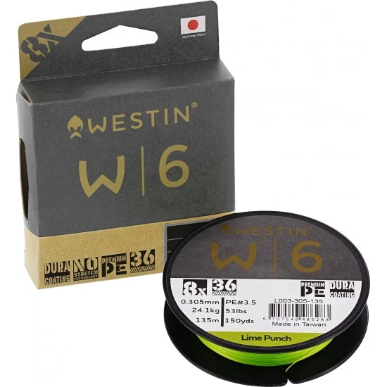 Westin W6 8 Braid Lime Punch 0,285 Mm 135 M 20,1 Kg