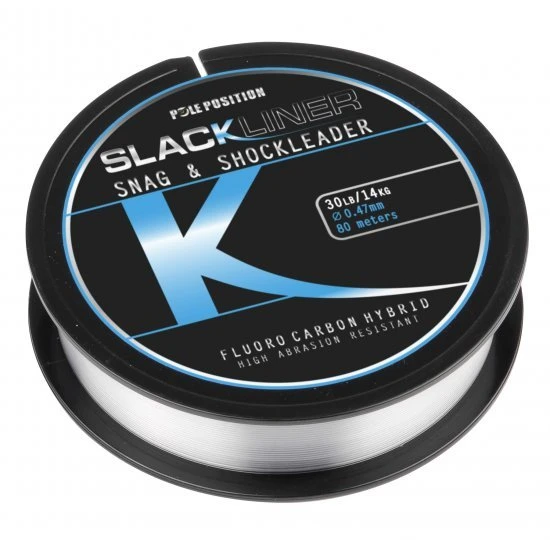 Pole Position Slackliner Snag Et Shock Leader FC Hybrid 0.47mm 80m